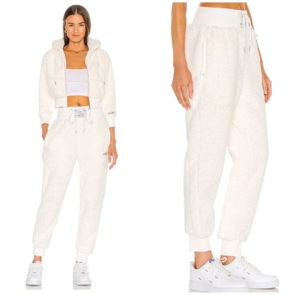 Adam Selman BOUCLE teddy high waist sweatpants - Picture 4 of 7